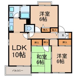 グランデージの物件間取画像